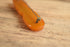 Carved Bakelite Flower Bar Brooch